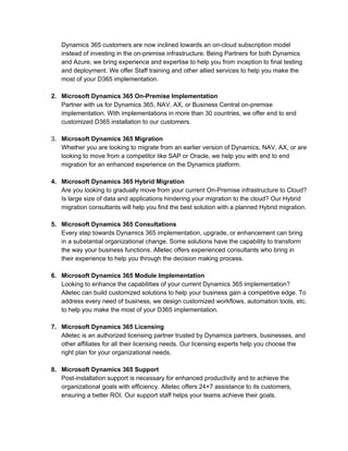 Microsoft dynamics 365 implementation partners | PDF