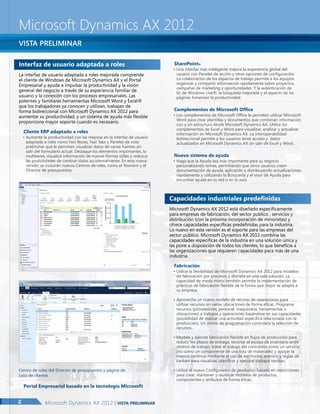 Microsoft dynamics AX 2012 | PDF