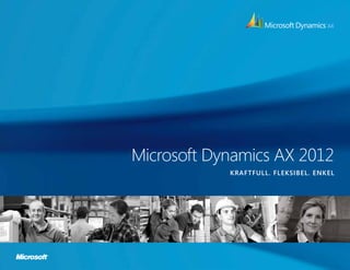 Microsoft Dynamics AX 2012
            kraftfull. fleksibel. enkel
 