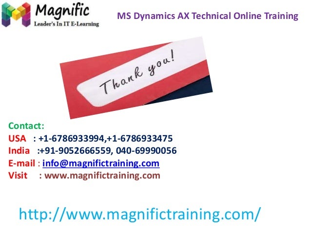 Microsoft Dynamics Ax Training Hyderabad Hyderabad