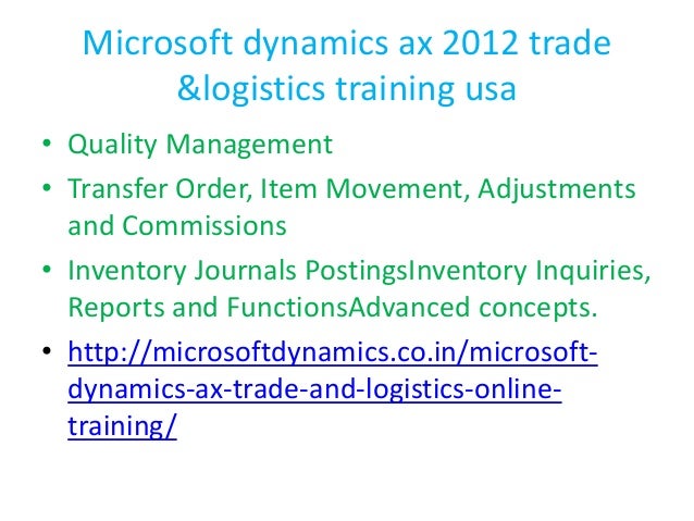 Microsoft MB6-703 Exam - Microsoft Dynamics AX 2012 R3 Trade and Logistics