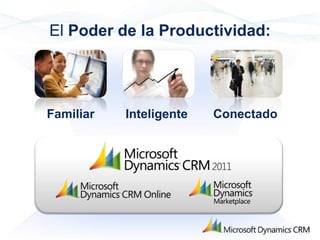 El Poder de la Productividad:




Familiar   Inteligente   Conectado
 