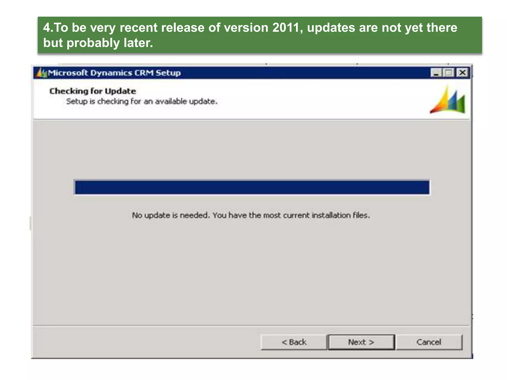 4.To be very recent release of version 2011, updates are not yet there
but probably later.
 