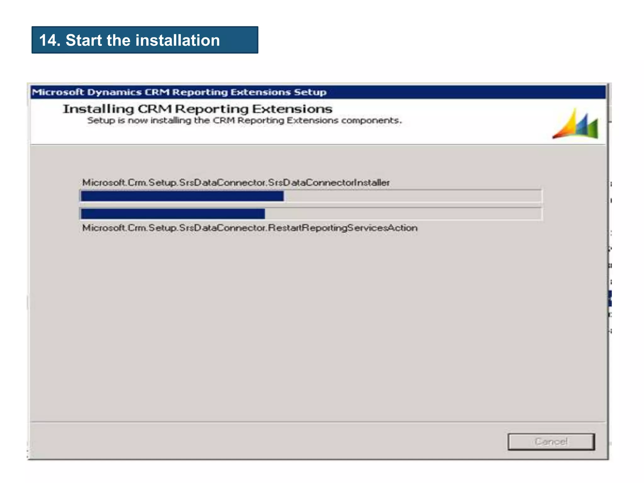 14. Start the installation
…..!
 