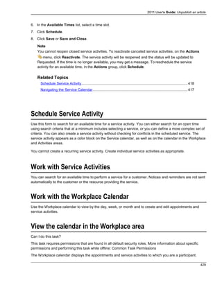 Microsoft dynamics crm 2011 user's guide