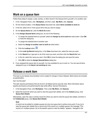 Microsoft dynamics crm 2011 user's guide