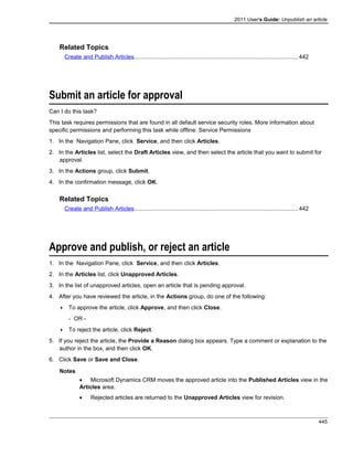 Microsoft dynamics crm 2011 user's guide