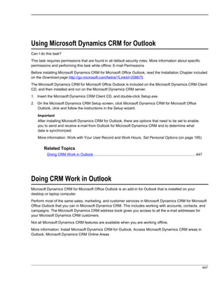 Microsoft dynamics crm 2011 user's guide