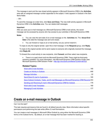 Microsoft dynamics crm 2011 user's guide