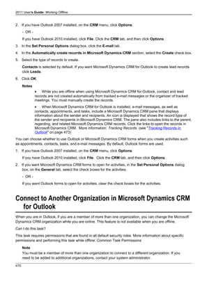 Microsoft dynamics crm 2011 user's guide
