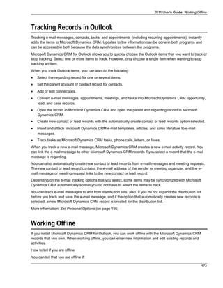 Microsoft dynamics crm 2011 user's guide