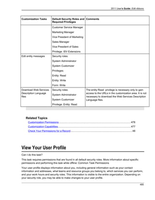 Microsoft dynamics crm 2011 user's guide
