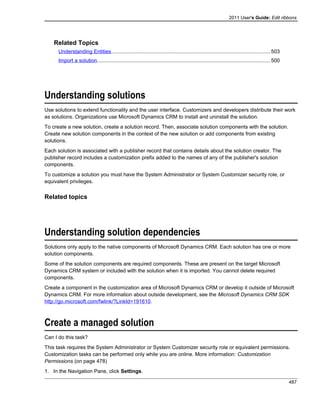 Microsoft dynamics crm 2011 user's guide