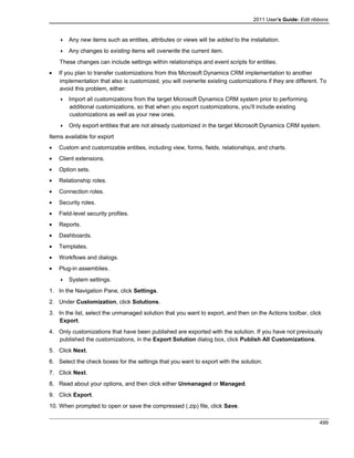 Microsoft dynamics crm 2011 user's guide