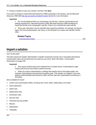 Microsoft dynamics crm 2011 user's guide