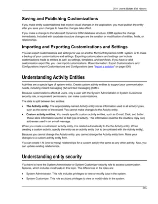 Microsoft dynamics crm 2011 user's guide