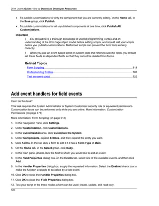 Microsoft dynamics crm 2011 user's guide