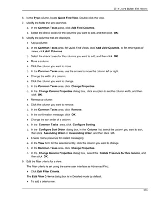 Microsoft dynamics crm 2011 user's guide