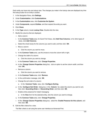 Microsoft dynamics crm 2011 user's guide