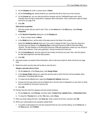 Microsoft dynamics crm 2011 user's guide