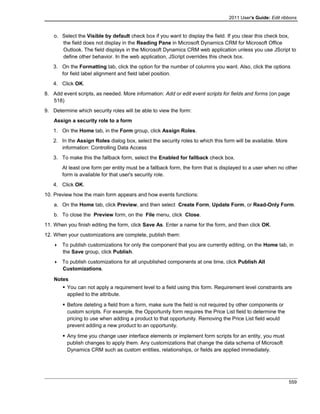 Microsoft dynamics crm 2011 user's guide