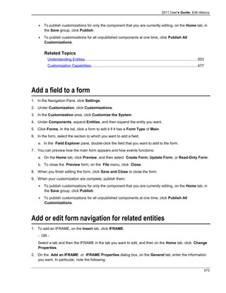 Microsoft dynamics crm 2011 user's guide