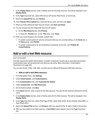 Microsoft dynamics crm 2011 user's guide