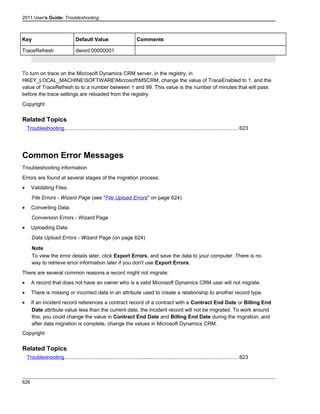 Microsoft dynamics crm 2011 user's guide