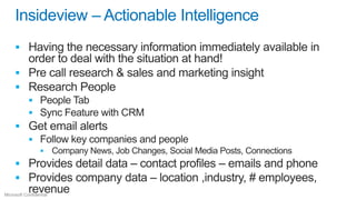 Insideview – Actionable Intelligence













 