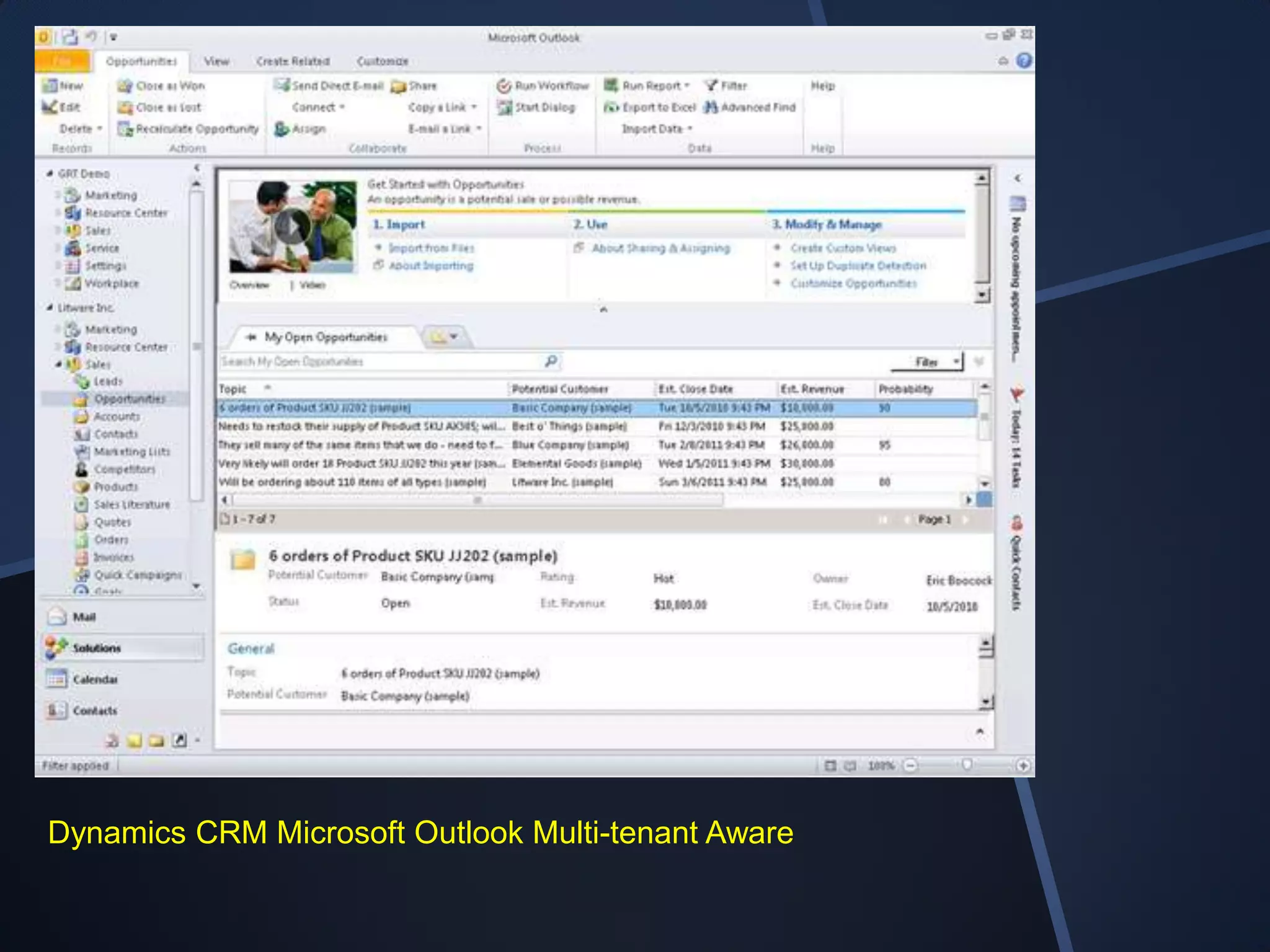 Dynamics CRM Microsoft Outlook Multi-tenant Aware
 