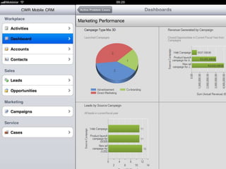 Microsoft Dynamics CRM dashboards on iPad