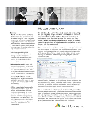 Microsoft Dynamics CRM-Government