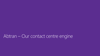 Abtran – Our contact centre engine
 