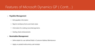 Microsoft dynamics gp | PPTX