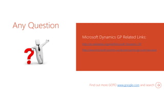 Microsoft dynamics gp | PPTX