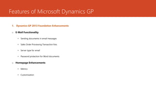 Microsoft dynamics gp | PPTX