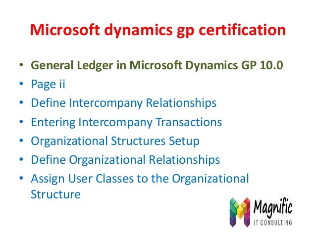 Microsoft Dynamics Gp Certification – KHPH