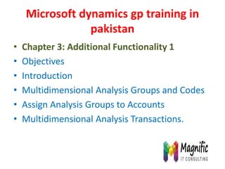 Microsoft dynamics gp training in pakistan | PPT