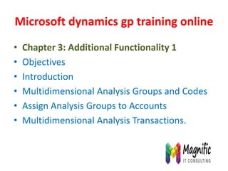 Microsoft dynamics gp training | PPTX