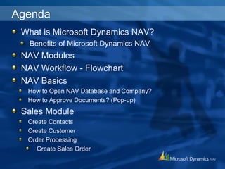 Nav Modules Microsoft Dynamics NAV Training | PPTX