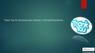 Thank You for Showing your interest in Microsoft Dynamics.
 
