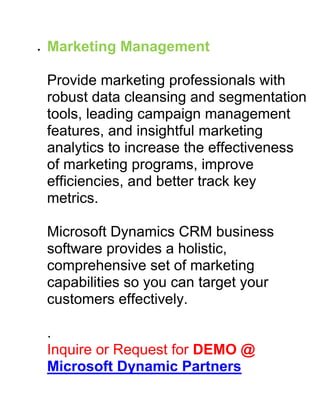 Partner Dynamics Microsoft dynamics partner | DOCX