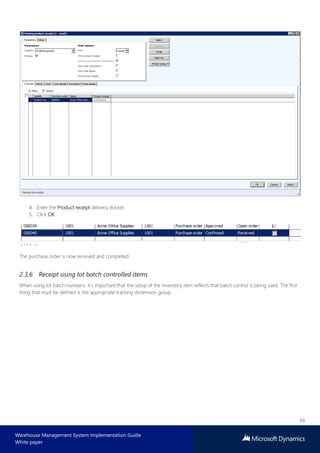 Microsoft dynamics warehouse management system implementation guide | PDF
