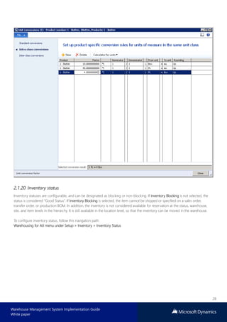 Microsoft dynamics warehouse management system implementation guide | PDF