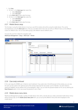 Microsoft dynamics warehouse management system implementation guide | PDF