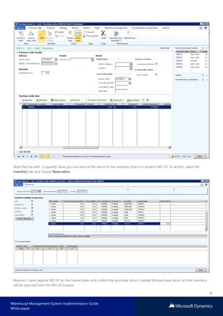 Microsoft dynamics warehouse management system implementation guide | PDF