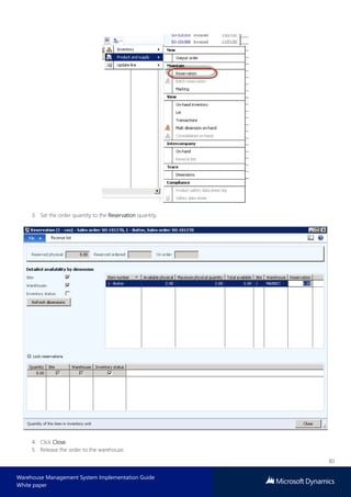 Microsoft dynamics warehouse management system implementation guide | PDF