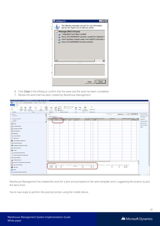 Microsoft dynamics warehouse management system implementation guide | PDF
