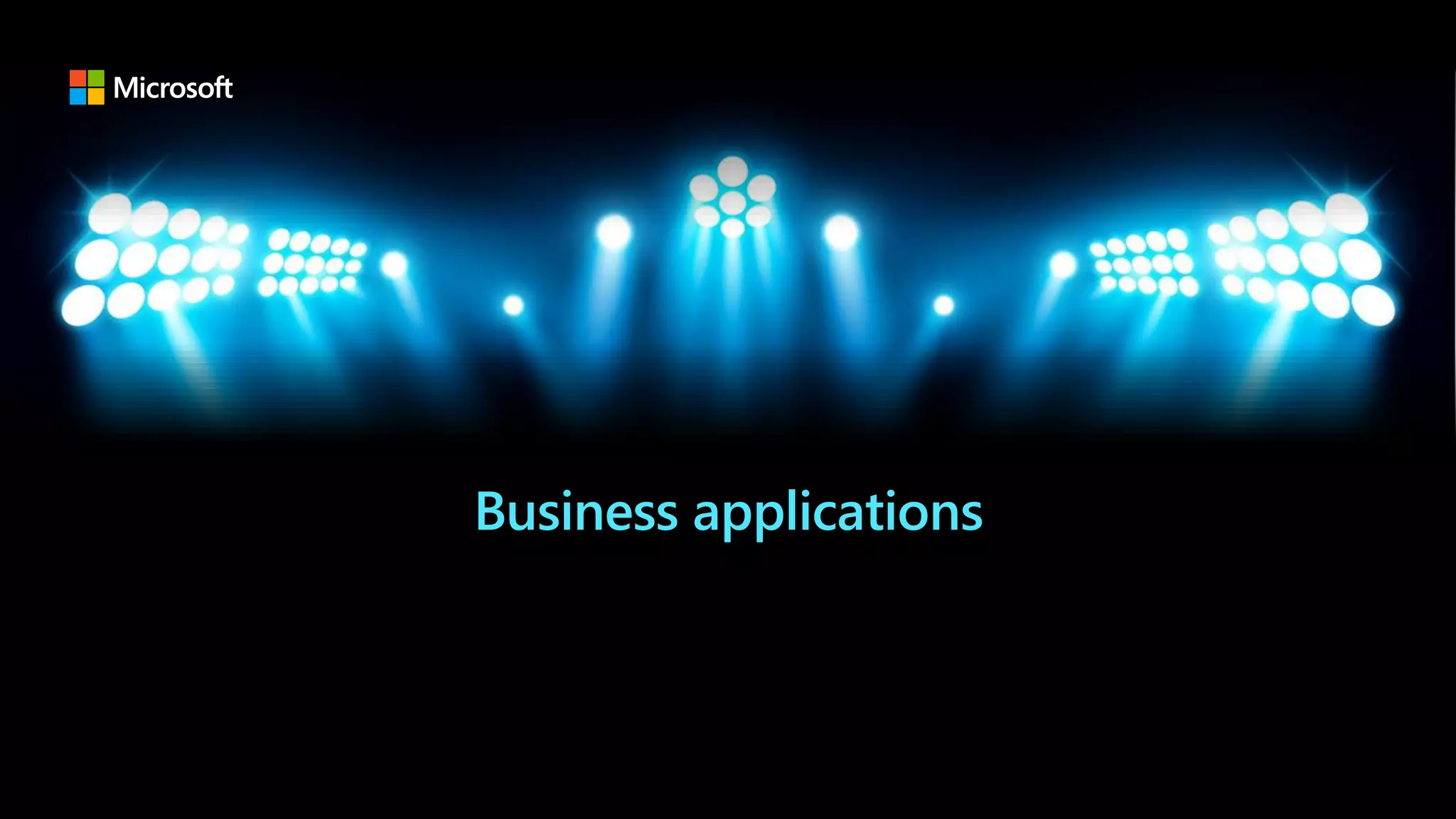 Business applications
 