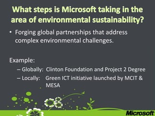 Ms Environment Microsoft environment university presentation | PDF